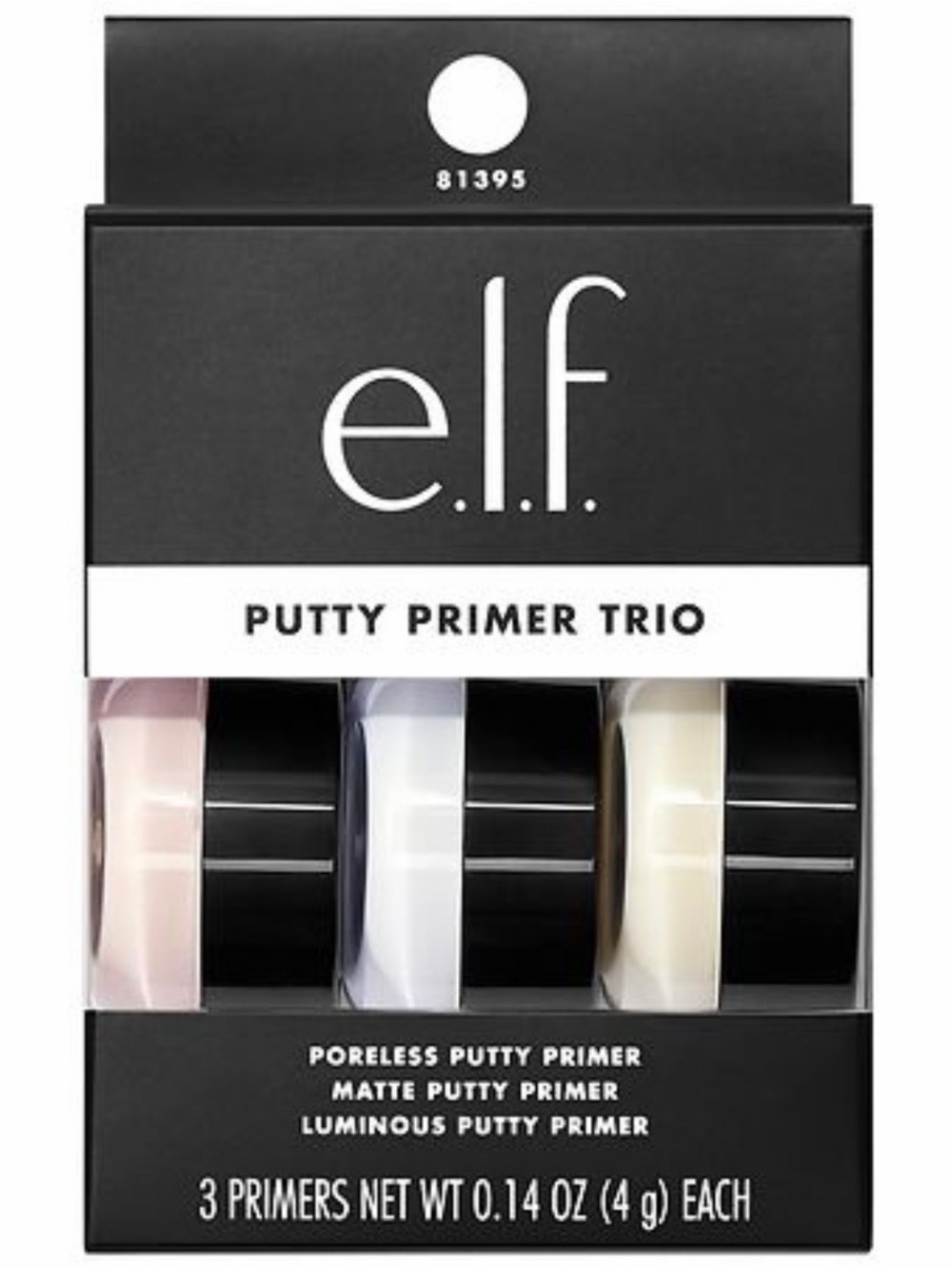 e.l.f. Cosmetics Putty Primer Trio ~ Poreless Matte & Luminous ~ New in Box